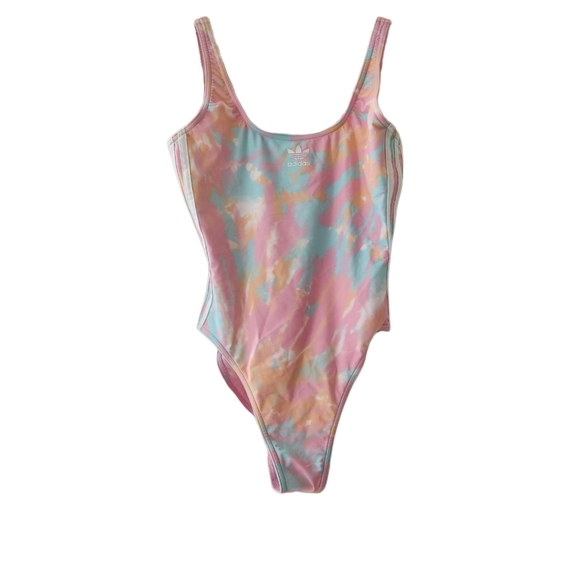 ONE PIECE SWIMSUIT MULTICOLOR TIE DYE SZ SMALL NWT - Picture 3 of 5